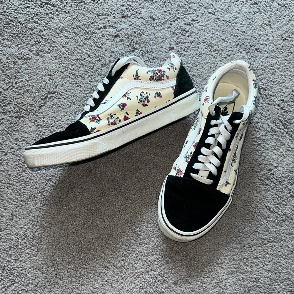 Vans Womens 8 Floral Shoes